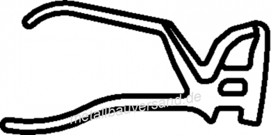 SCHÜCO 284840 Glasdichtung 7-8