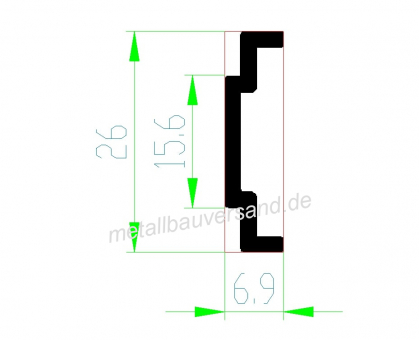 SCHÜCO_106456_Riegelstange C0 