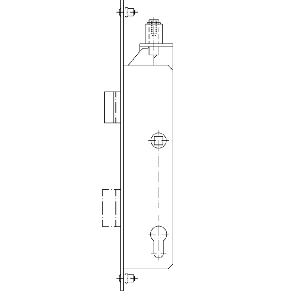 SCHÜCO 211355 RF-Schloss ob Verr 40 