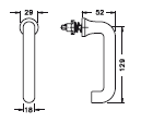 SCHÜCO 234025 Fe-Steckgr. 9010 iw 