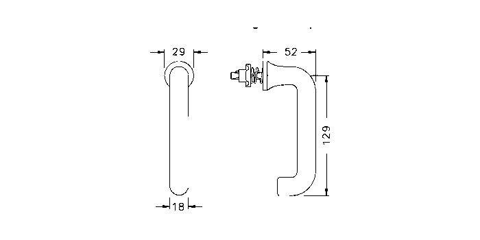 SCHÜCO 234026 Fe-Steckgr. 9016 iw 