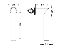 SCHÜCO 234579 Fe-Steckgr. C0 iw 