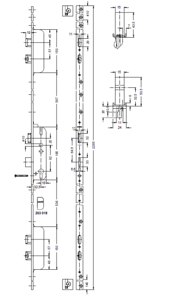SCHÜCO 241354 SafeMatic 1flg32,5 