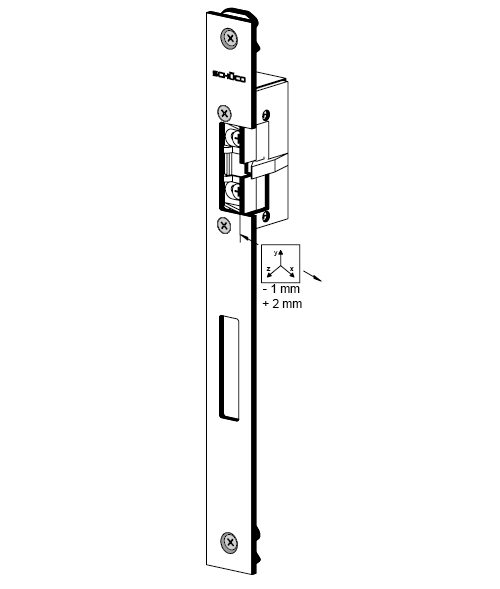 SCHÜCO 268332 E-Öffner m.Schließpl 12-48V R RS 